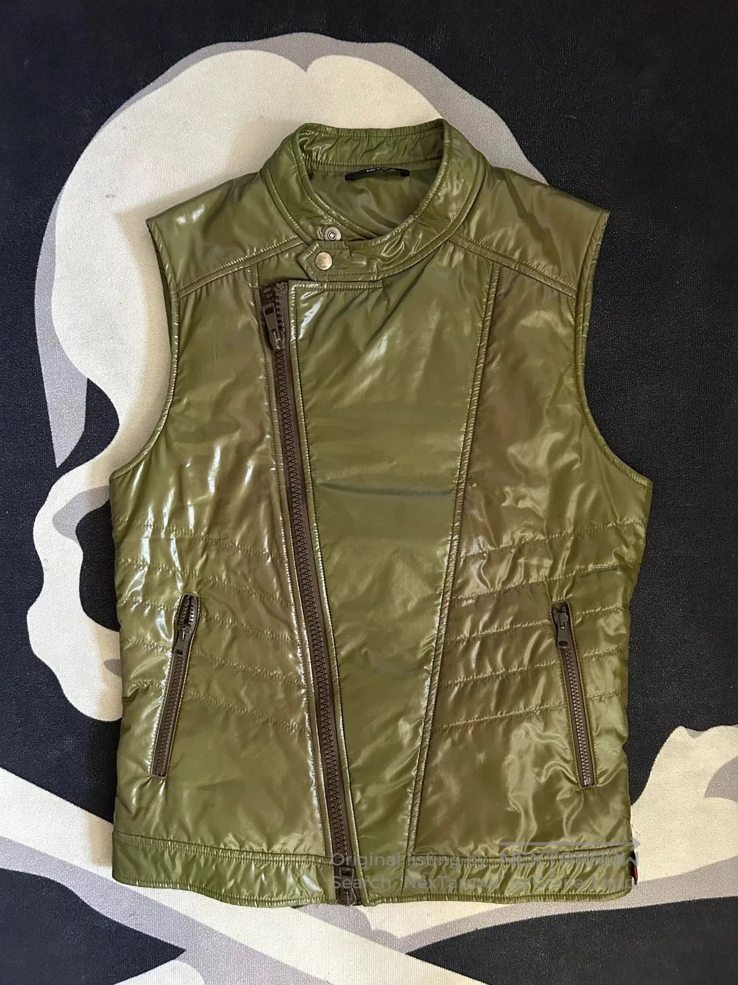 Gucci Gucci Olive Green Sleeveless Jacket. Size US S / EU 44-46 / 1 - 1 Thumbnail