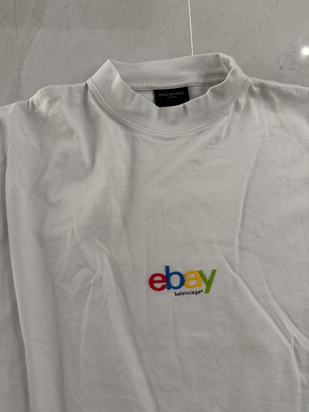 Balenciaga Balenciaga Ebay Oversized Logo Tshirt Sz.3 Size US L / EU 52-54 / 3 - 2 Thumbnail