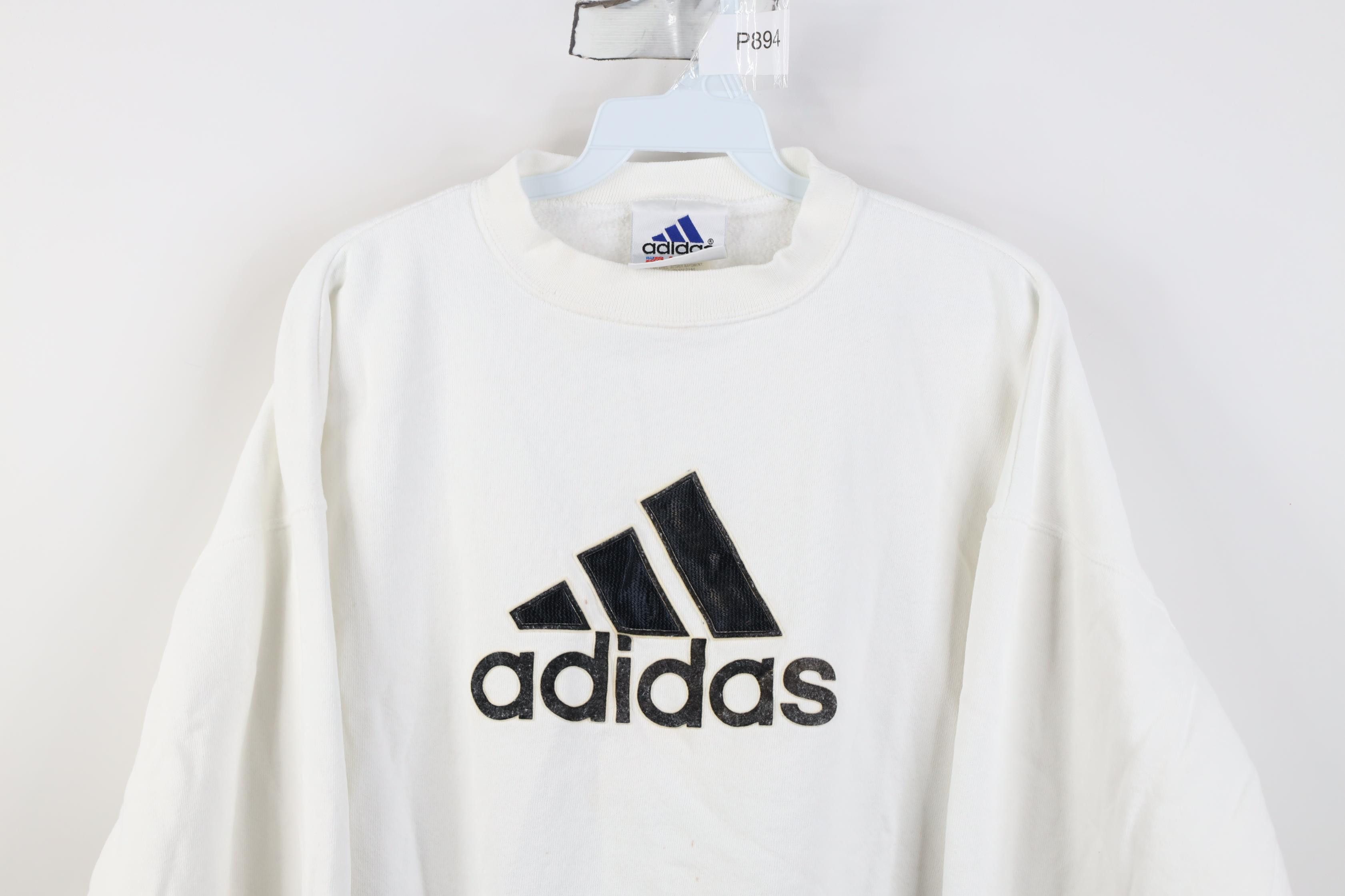 Adidas Vintage 90s Adidas Spell Big Logo Crewneck Sweatshirt USA Size M / US 6-8 / IT 42-44 - 2 Thumbnail