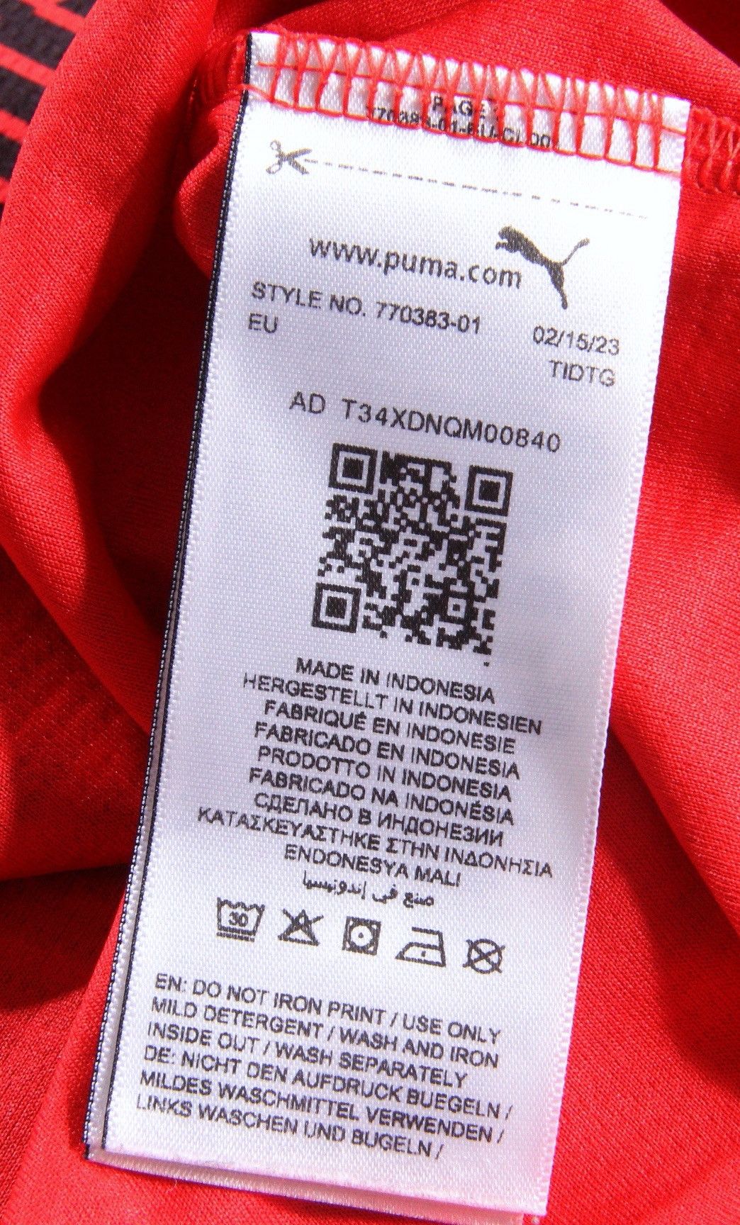 Puma Puma Milano FC Soccer Football Jersey Shirt Vintage L Size US L / EU 52-54 / 3 - 6 Thumbnail