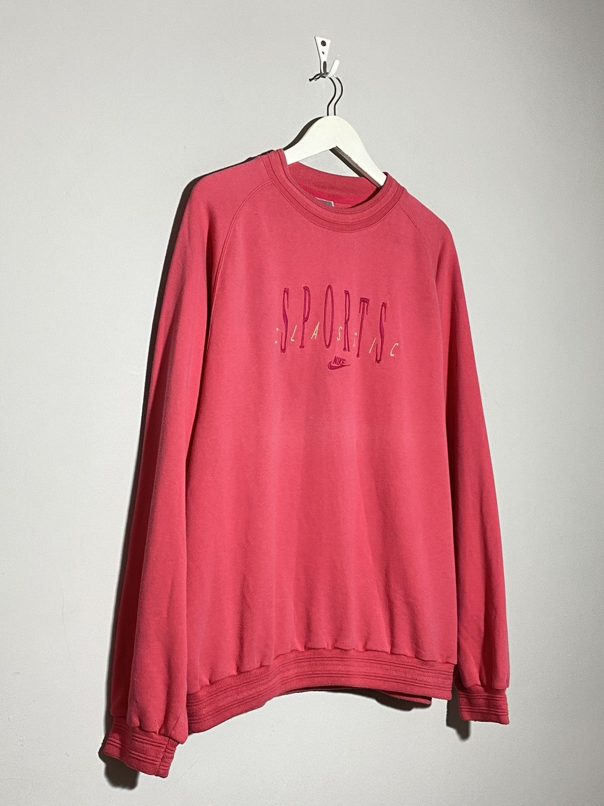 Nike 🔥 VINTAGE 90s NIKE SPORTS CLASSIC CREWNECK SWEATSHIRT RARE Size US XL / EU 56 / 4 - 3 Thumbnail