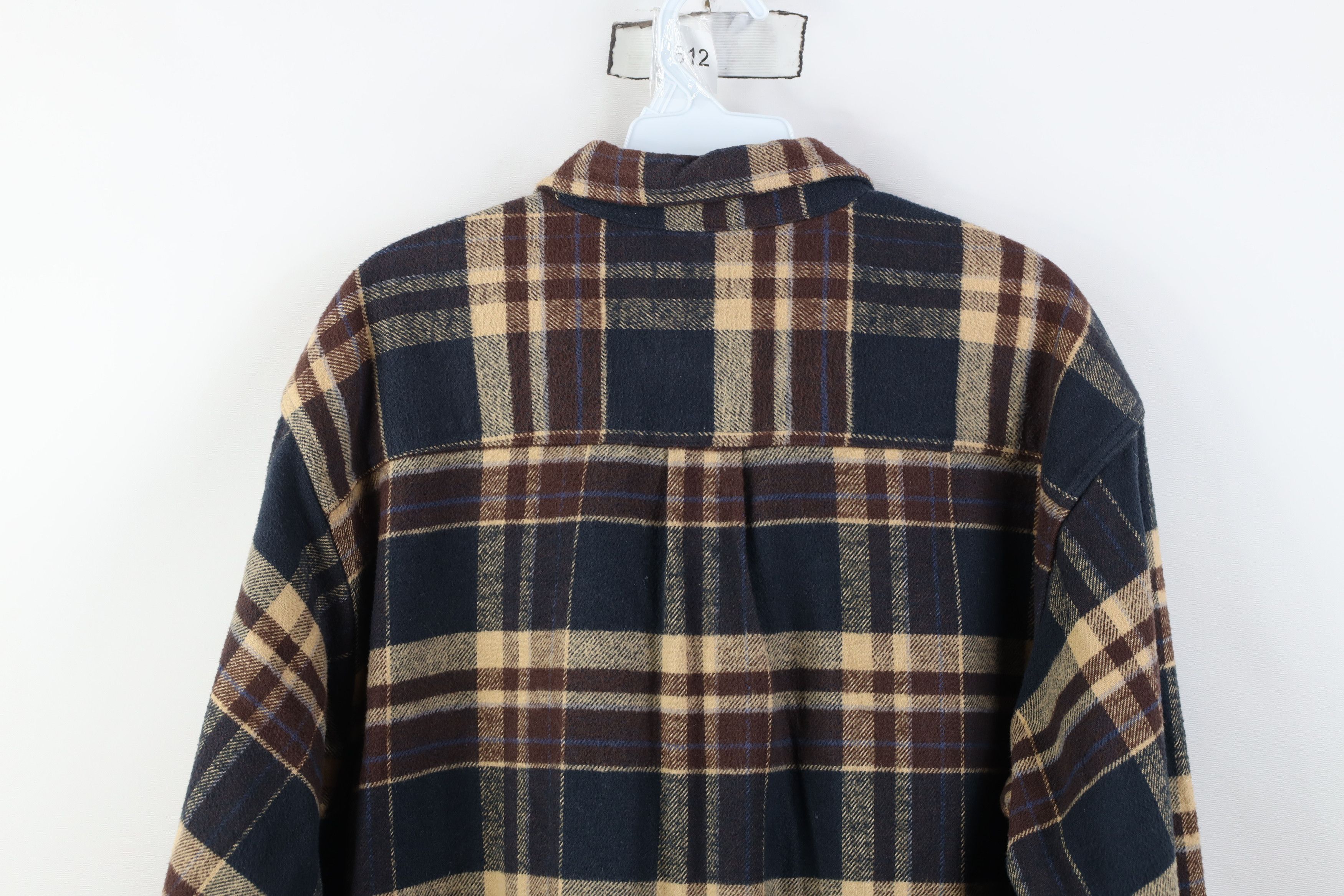 Vintage Vintage 90s Y2K Streetwear Flannel Button Shirt Plaid Size US L / EU 52-54 / 3 - 9 Thumbnail