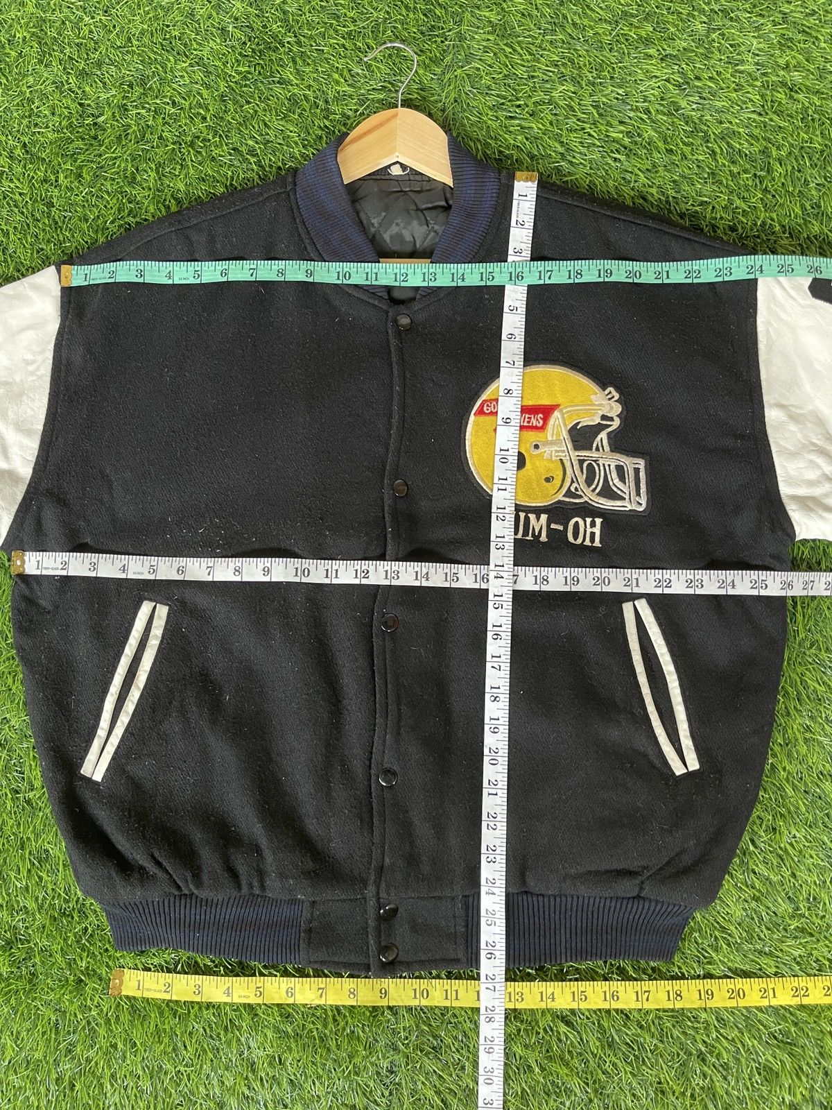 NFL Rare🔥Vtg 90s RAVENS KNUT Varsity Leather Jacket Size US XL / EU 56 / 4 - 19 Thumbnail