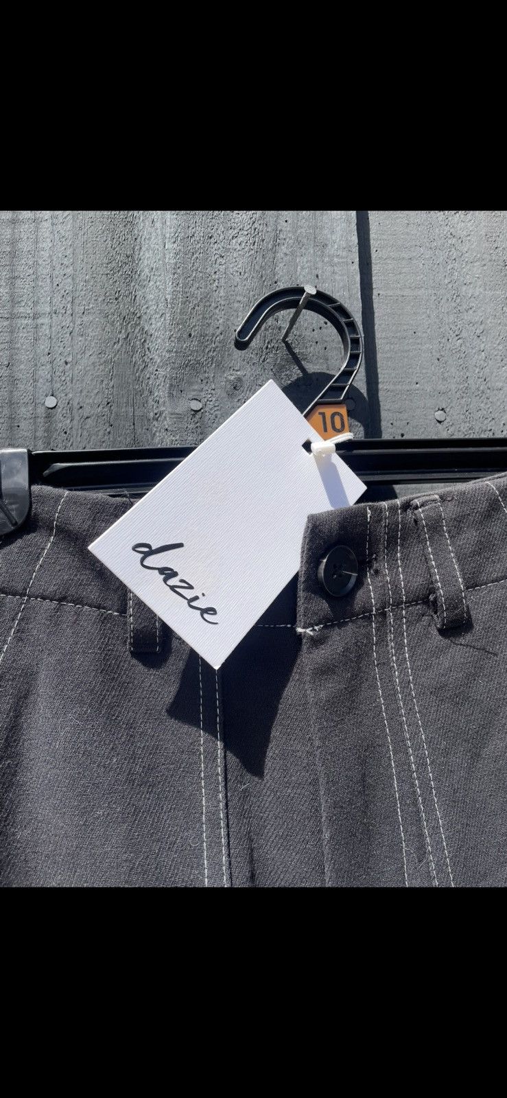 Other Black jeans with white stitching Size 37" - 2 Thumbnail