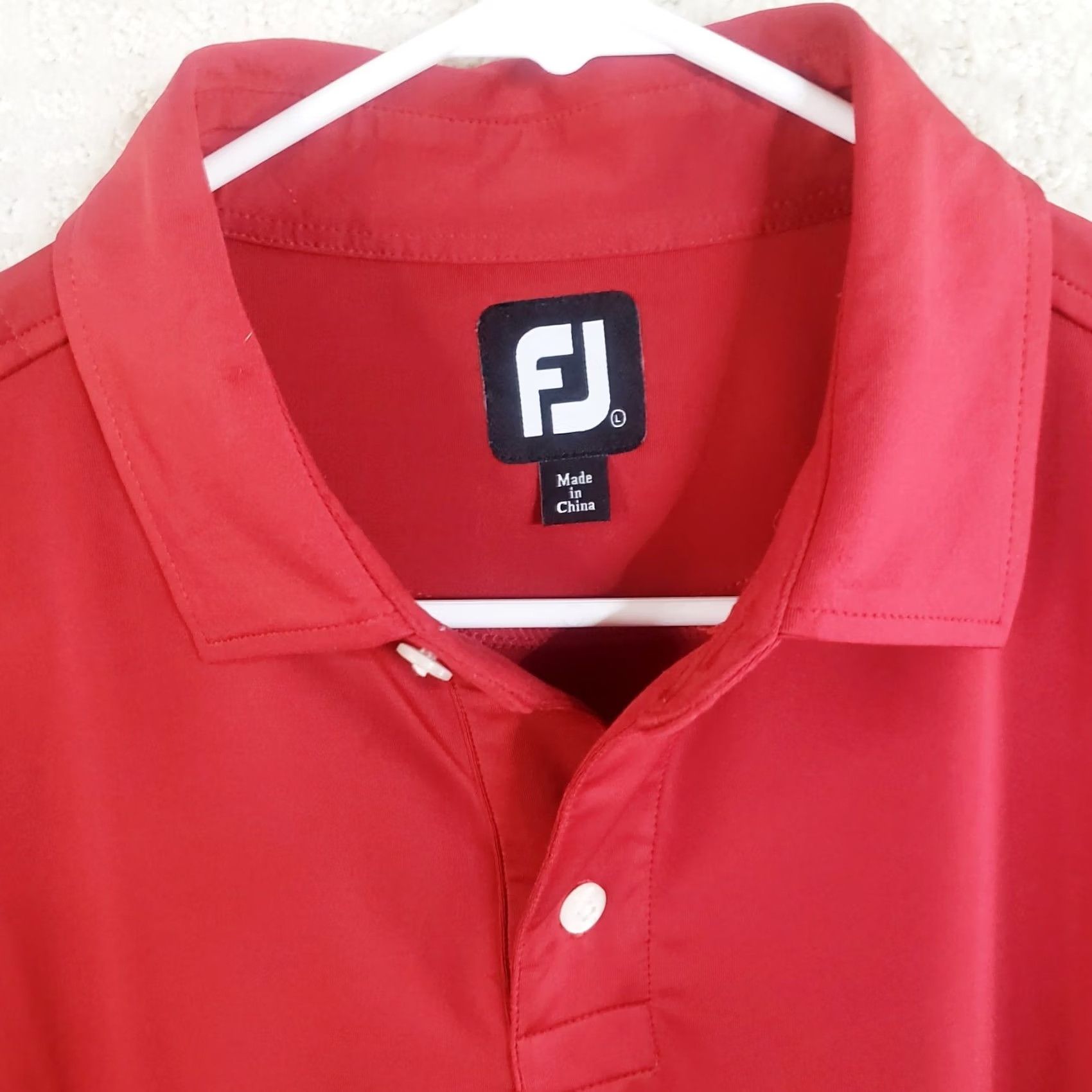 Footjoy FootJoy Polo Shirt Mens L Red Striped Edgewood Tahoe Country Club Logo Polo Shirt Leather? Size US L / EU 52-54 / 3 - 4 Thumbnail