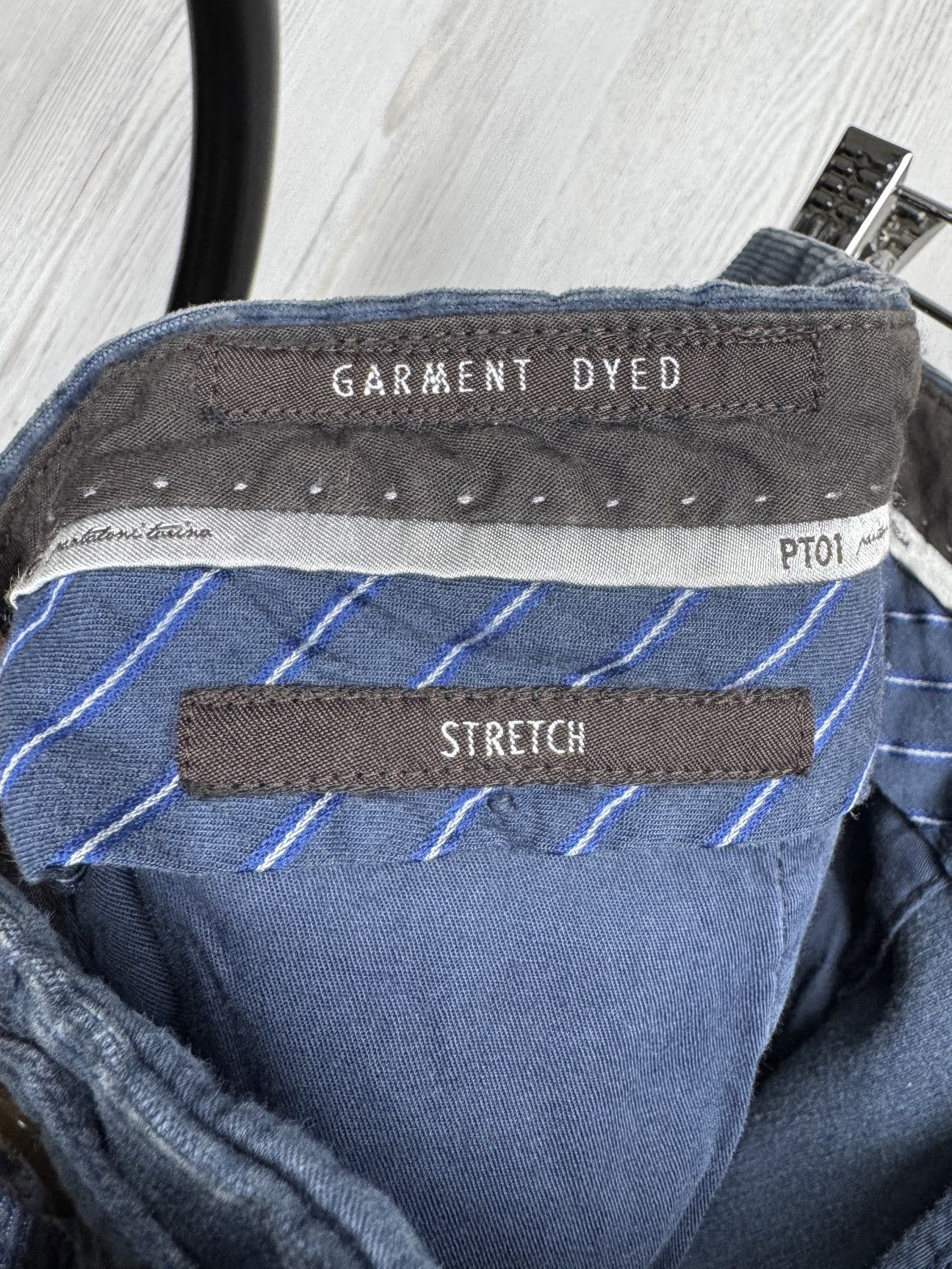 PT Torino PT01 Torino Garment Dyed Stretch blue corduroy casual pants Size US 36 / EU 52 - 13 Thumbnail