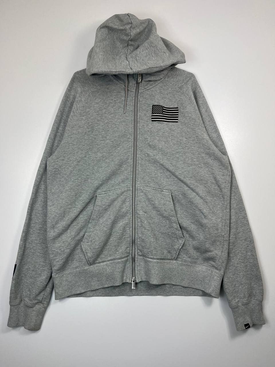 Nike Nike Usa Flag Zip Hoodie Grey Full Zip Sweatshirt American L Size US L / EU 52-54 / 3 - 1 Thumbnail