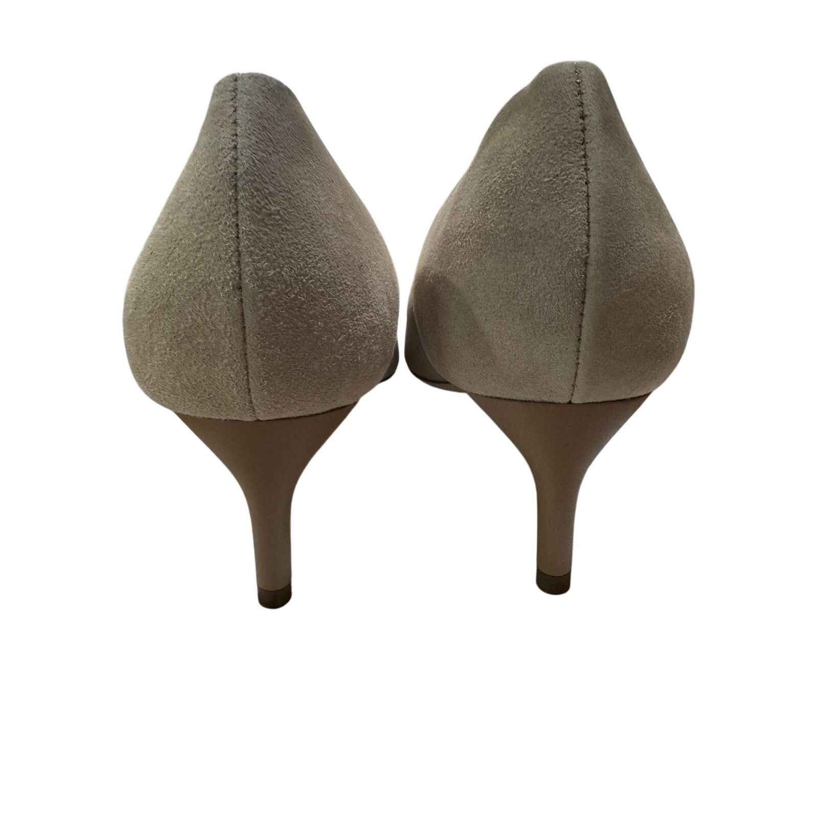Max Mara Max Mara Camel Suede Kitten Heel Pumps sz. 37 EU (Runs Big) Size US 8 / IT 38 - 5 Thumbnail
