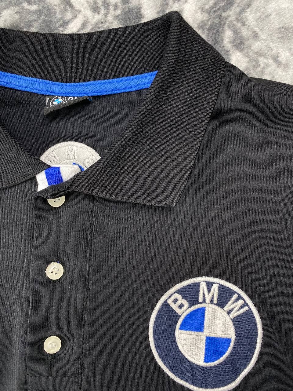 BMW Vintage BMW Racing Polo Shirt Big Logo Size US L / EU 52-54 / 3 - 3 Thumbnail