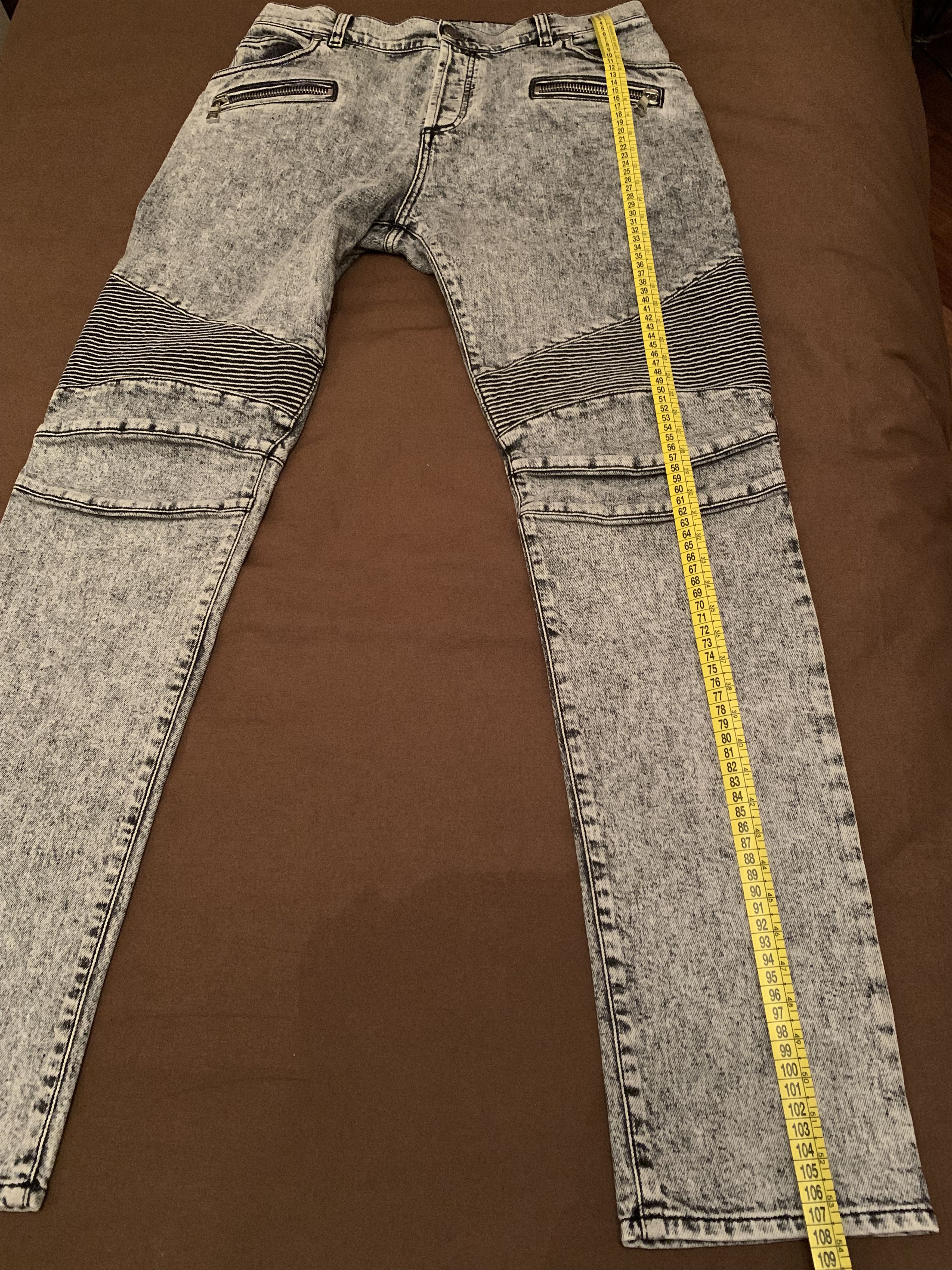 Balmain Balmain Men' s Iconic Biker Jeans (Retail €1,000) Size US 32 / EU 48 - 11 Thumbnail