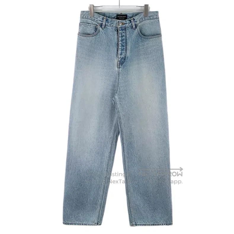 Balenciaga Balenciaga Size XS Light blue washed cotton casual denim l Size US 27 - 1 Thumbnail