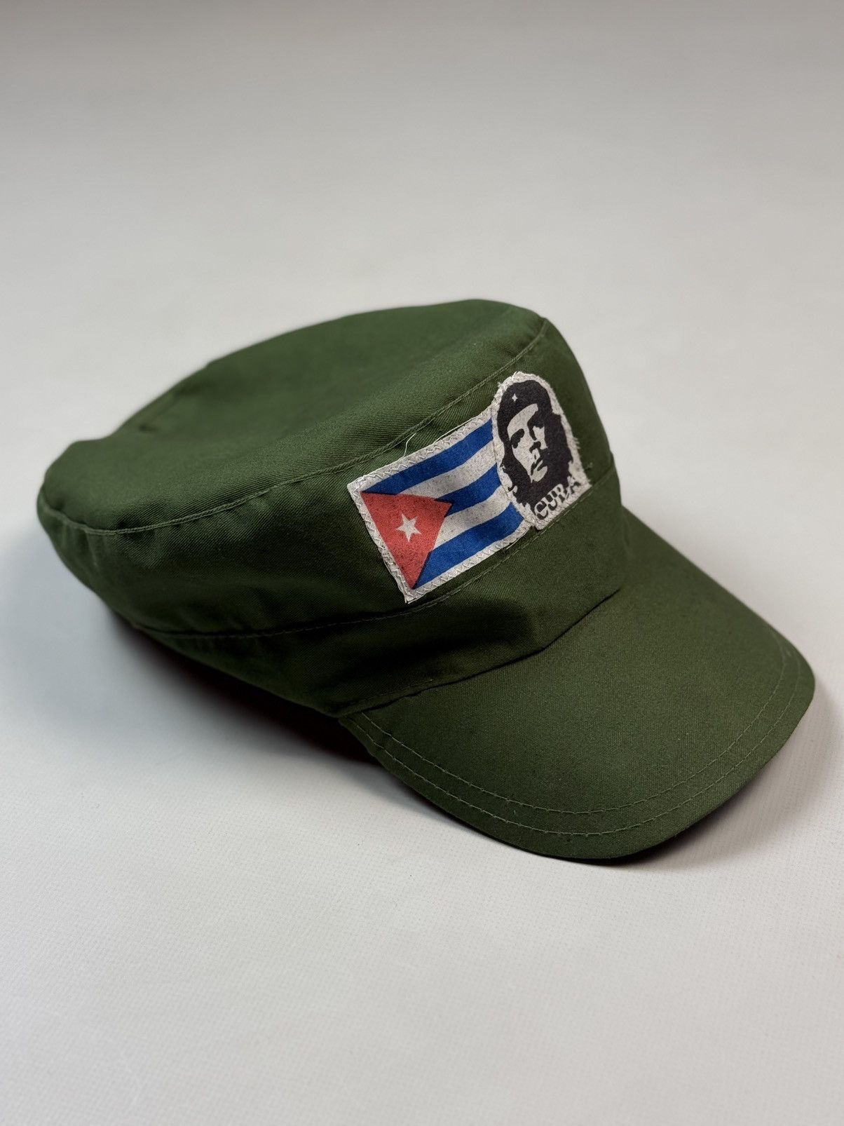 Vintage Che Guevara Cuban Flag Vintage Military Army Strapback Cap Size ONE SIZE - 8 Thumbnail