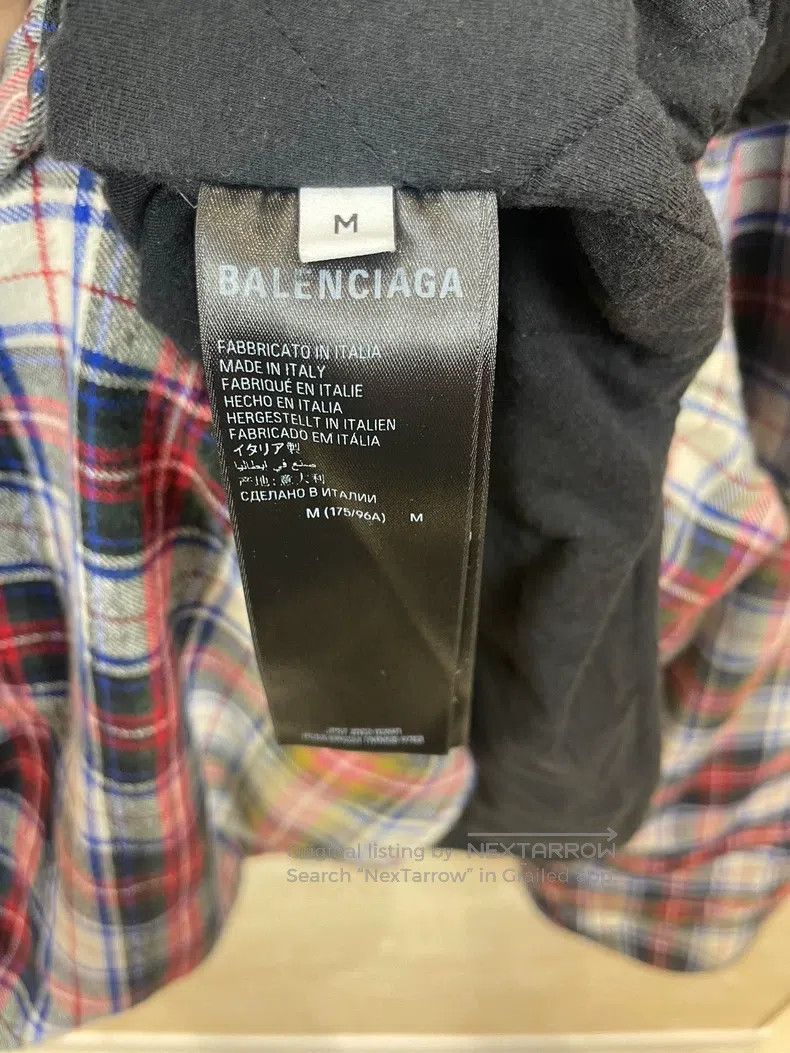 Balenciaga Balenciaga Ombre Plaid Flannel Cotton Jacket Size US M / EU 48-50 / 2 - 4 Thumbnail