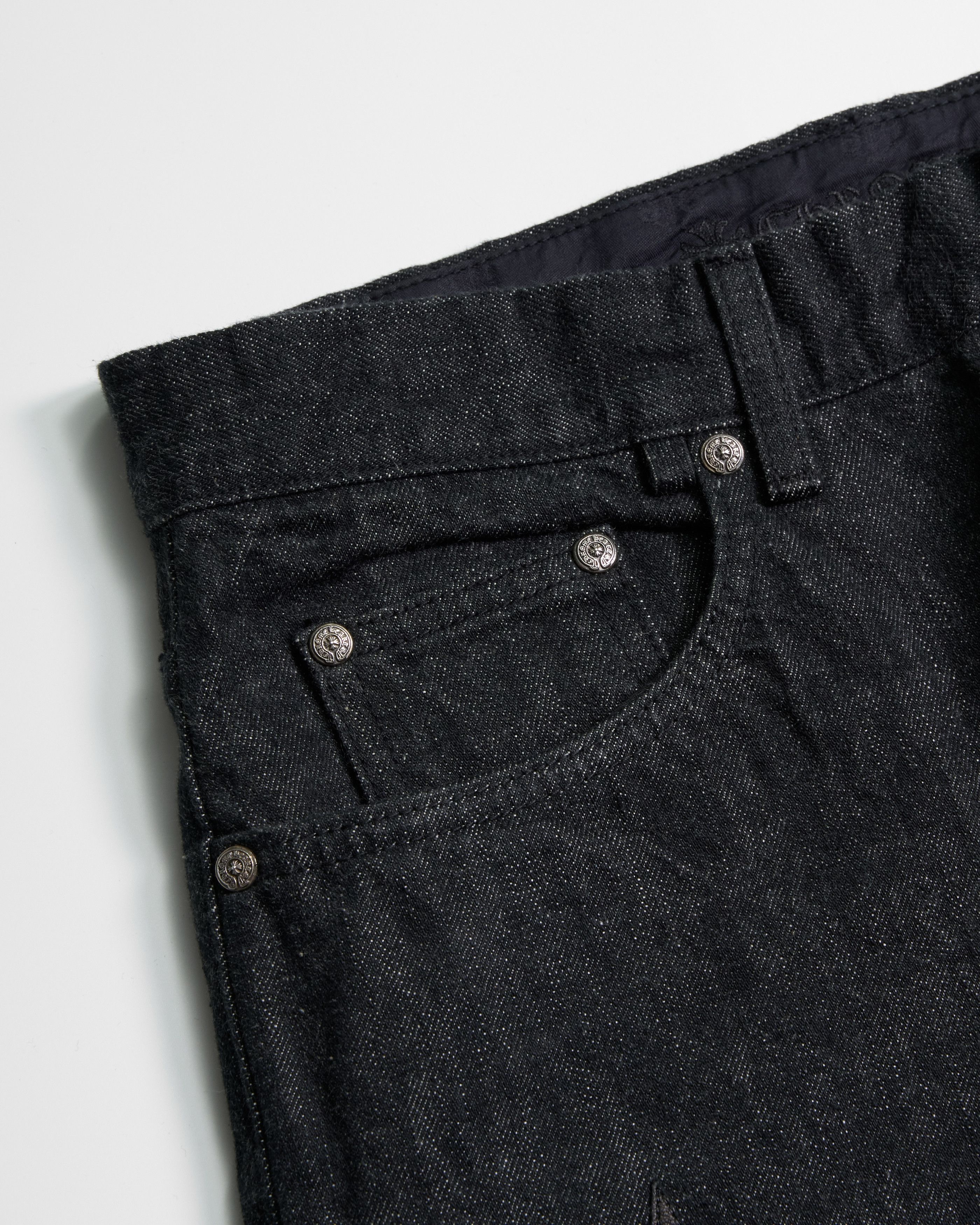 Chrome Hearts CHROME HEARTS Black Double Knee Star Patches Denim Size US 34 / EU 50 - 5 Thumbnail