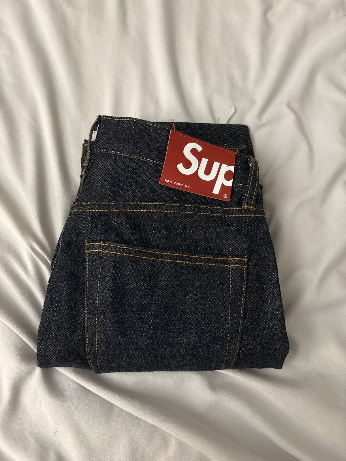 Supreme Supreme Navy Blue jeans Size US 30 / EU 46 - 1 Thumbnail