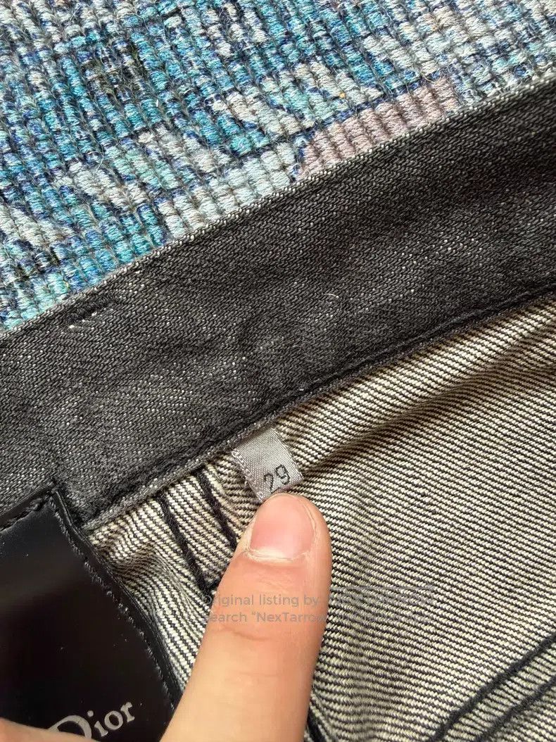 Dior Dior Black Leatherette Jeans Size US 29 - 7 Thumbnail