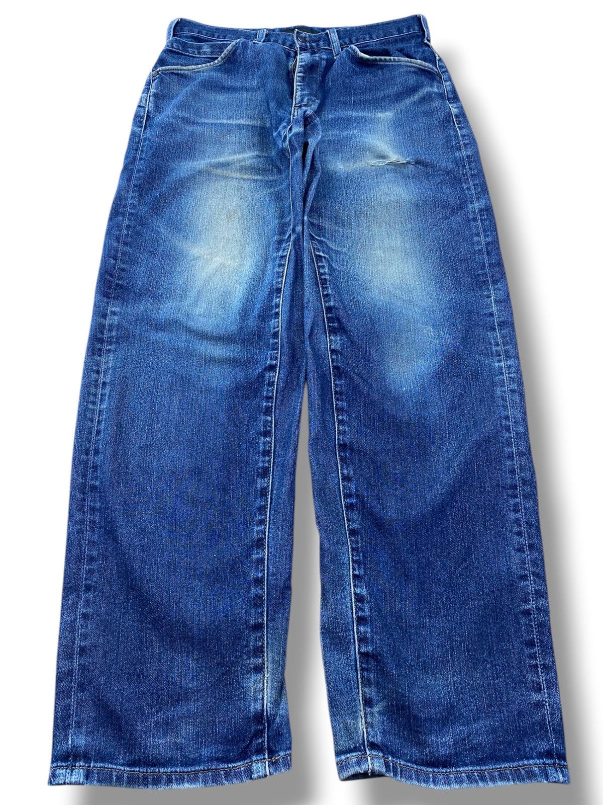 Uniqlo Uniqlo Faded Blue Wash Style Skinny Leg Jeans Size US 32 / EU 48 - 1 Thumbnail