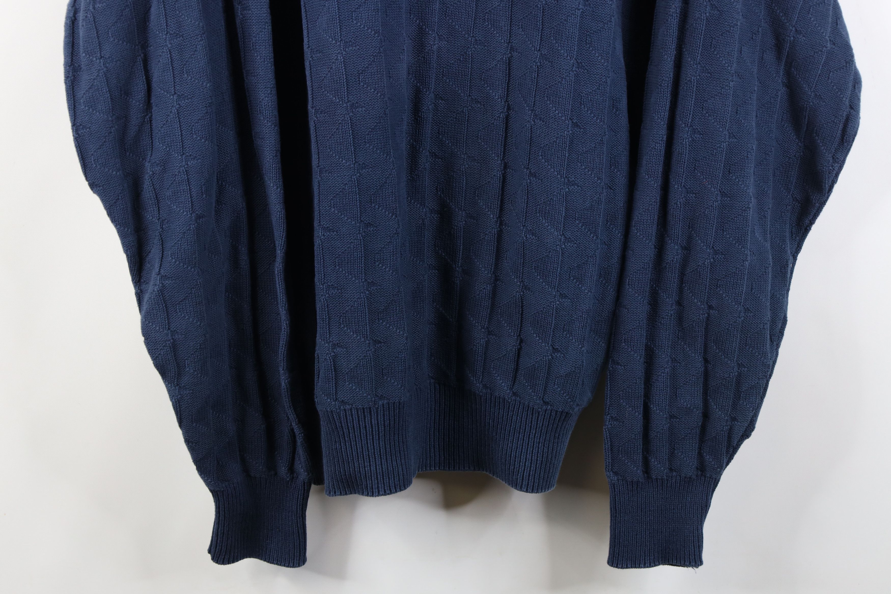 Vintage Vintage 90s Streetwear Triangle Geometric Knit Sweater USA Size US L / EU 52-54 / 3 - 3 Thumbnail