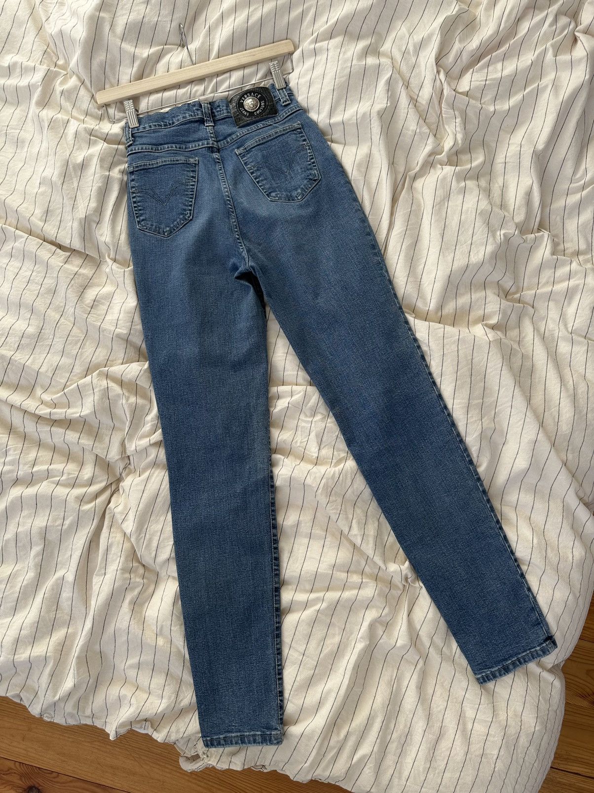 Versace Versace Jeans Couture Vintage Blue Stretch Denim Size 27" / US 4 / IT 40 - 6 Thumbnail