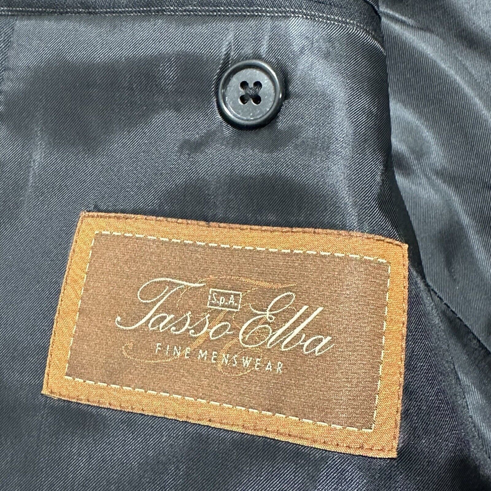 Tasso Elba Tasso Elba 38R Super 110's Wool Suit Jacket Gray Striped Size 38R - 7 Thumbnail