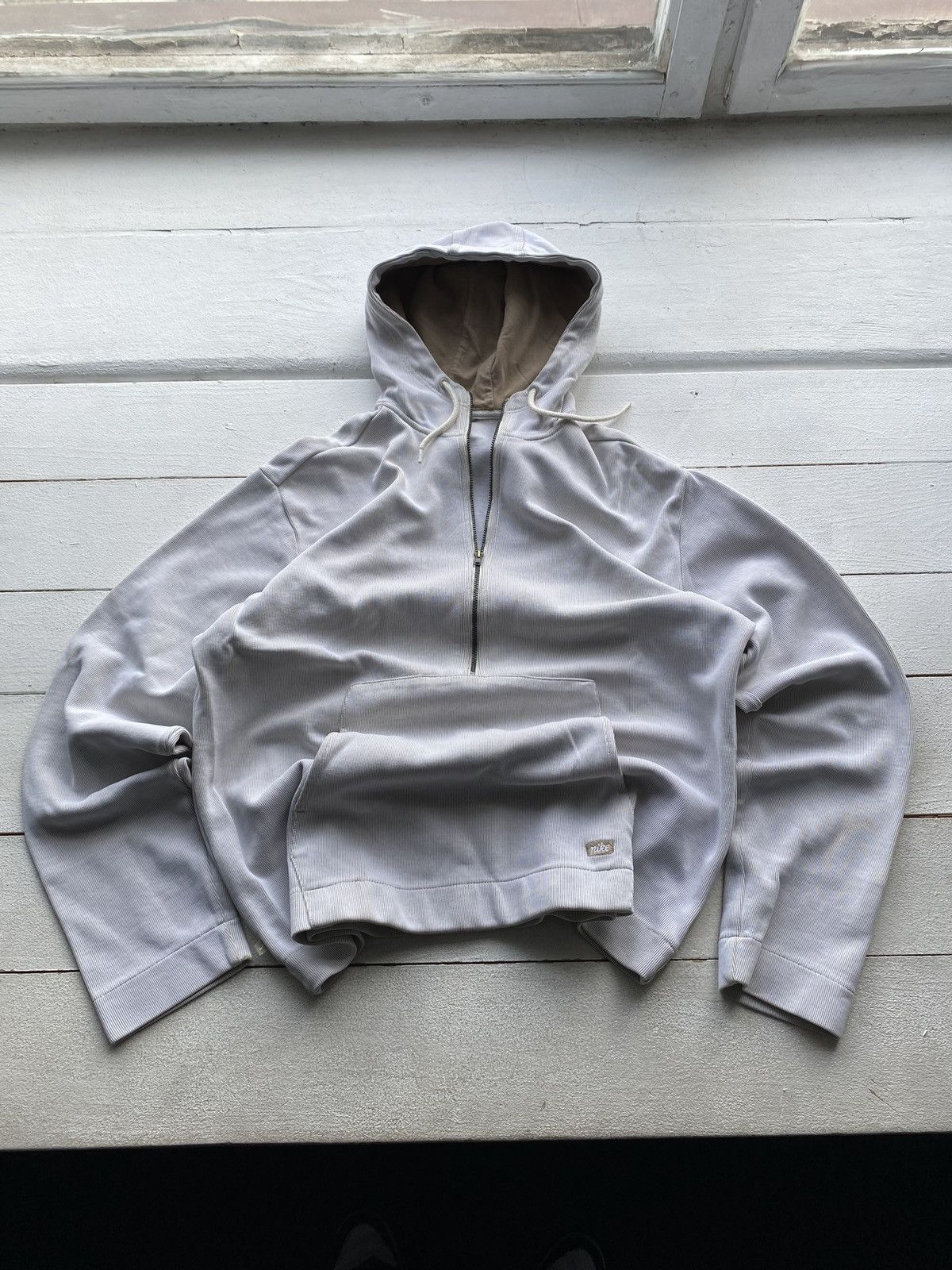 Nike × Vintage 🔥Nike Vntg 1/2 Zip Up Hoodie Rare y2k Size L / US 10 / IT 46 - 17 Thumbnail