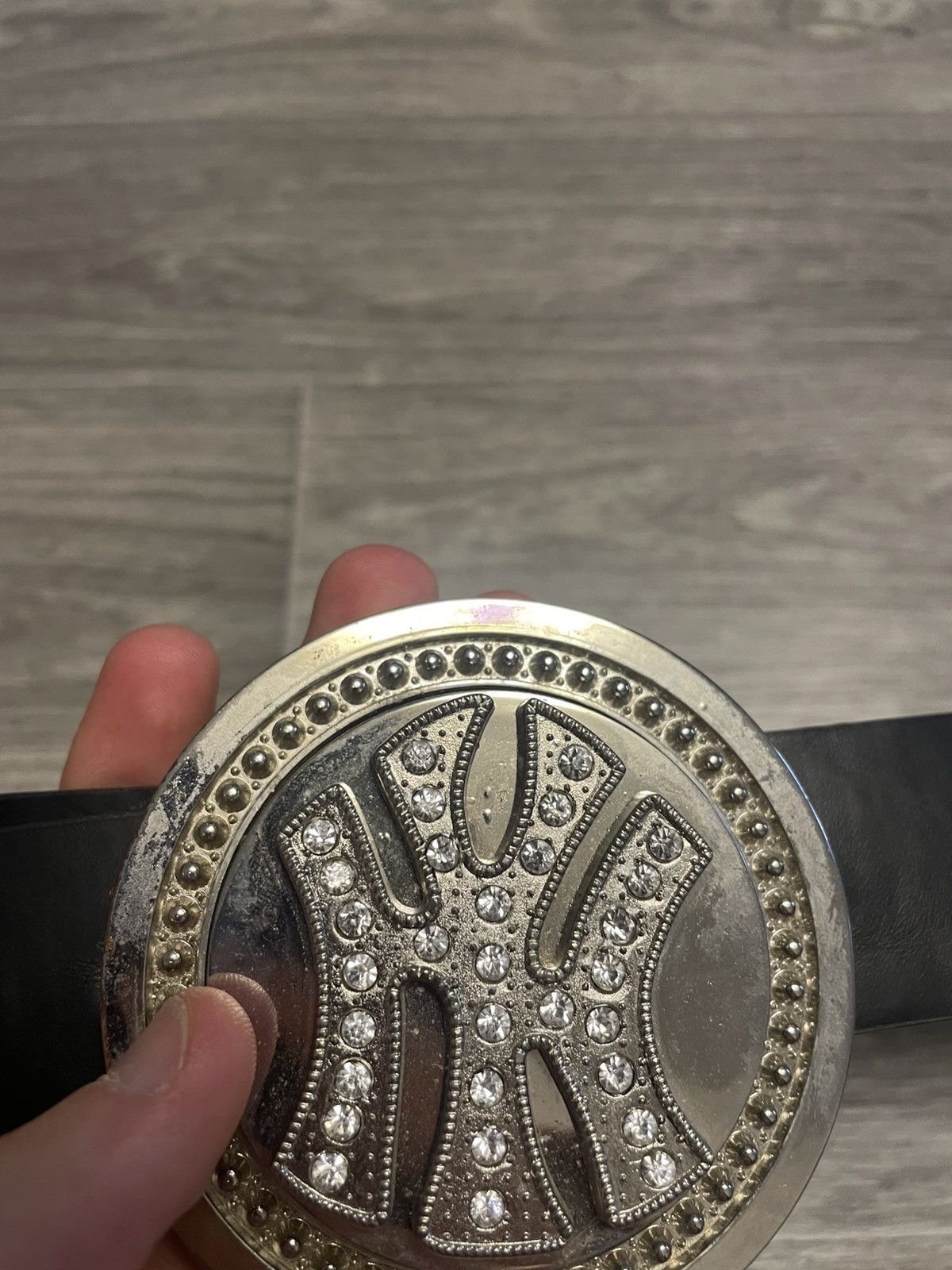 New York Yankees New York Yankees Pyramid Belt Spinner Big Buckle Rhinestone Size ONE SIZE - 8 Thumbnail
