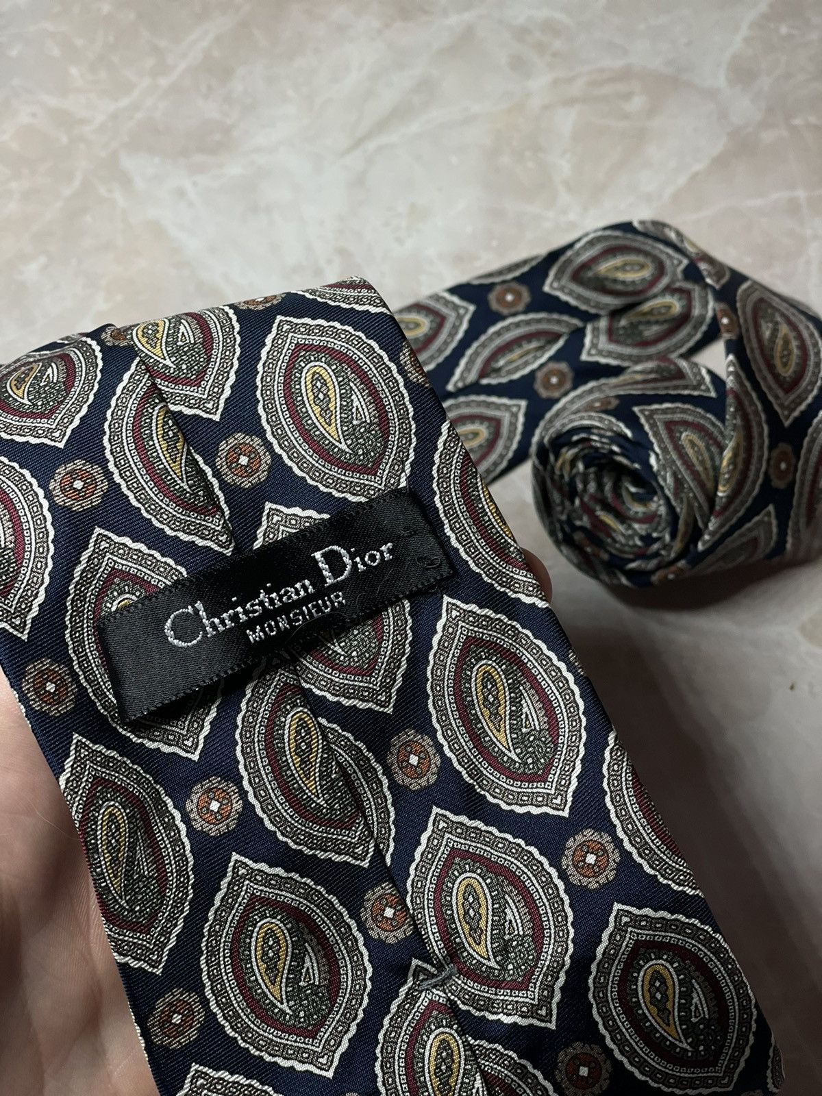 Christian Dior Monsieur Rare Vintage Christian Dior Tie Size ONE SIZE - 3 Thumbnail