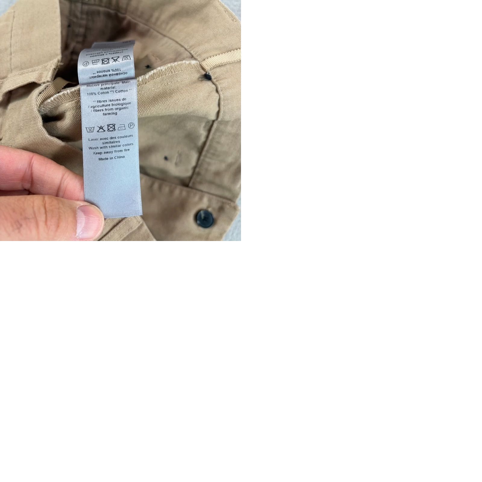 Zadig & Voltaire Zadig & Voltaire Pilote Cotton Canvas Pants Women FR 36 US 4 Beige Cargo Tailored Regular Inseam 28 in Front Flat Pocketed Size 27" / US 4 / IT 40 - 9 Thumbnail