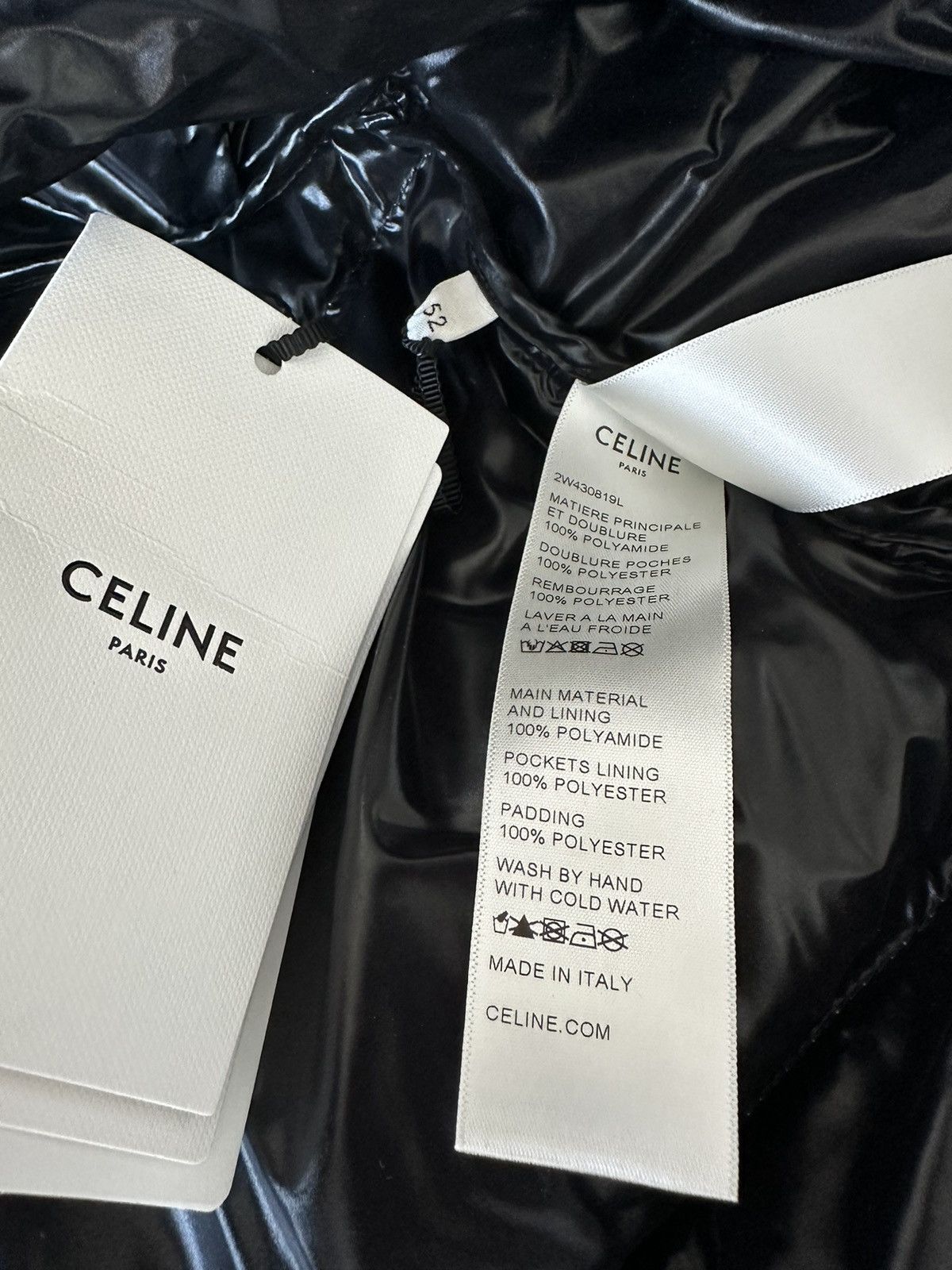 Celine × Hedi Slimane $4,500 Super Runway Brand New Celine Heavy Coat Goose Down Size US XL / EU 56 / 4 - 12 Thumbnail