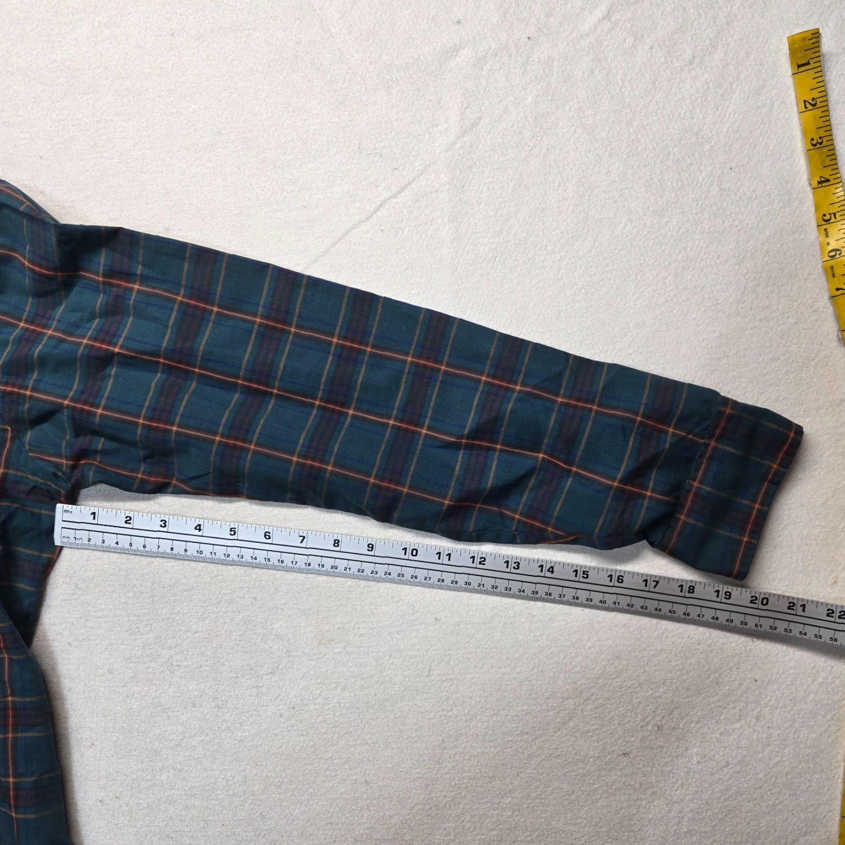 Vintage Saddlebred Green Plaid Button-Up Shirt Long Sleeve Adult Men's Size L Large Size US L / EU 52-54 / 3 - 5 Thumbnail