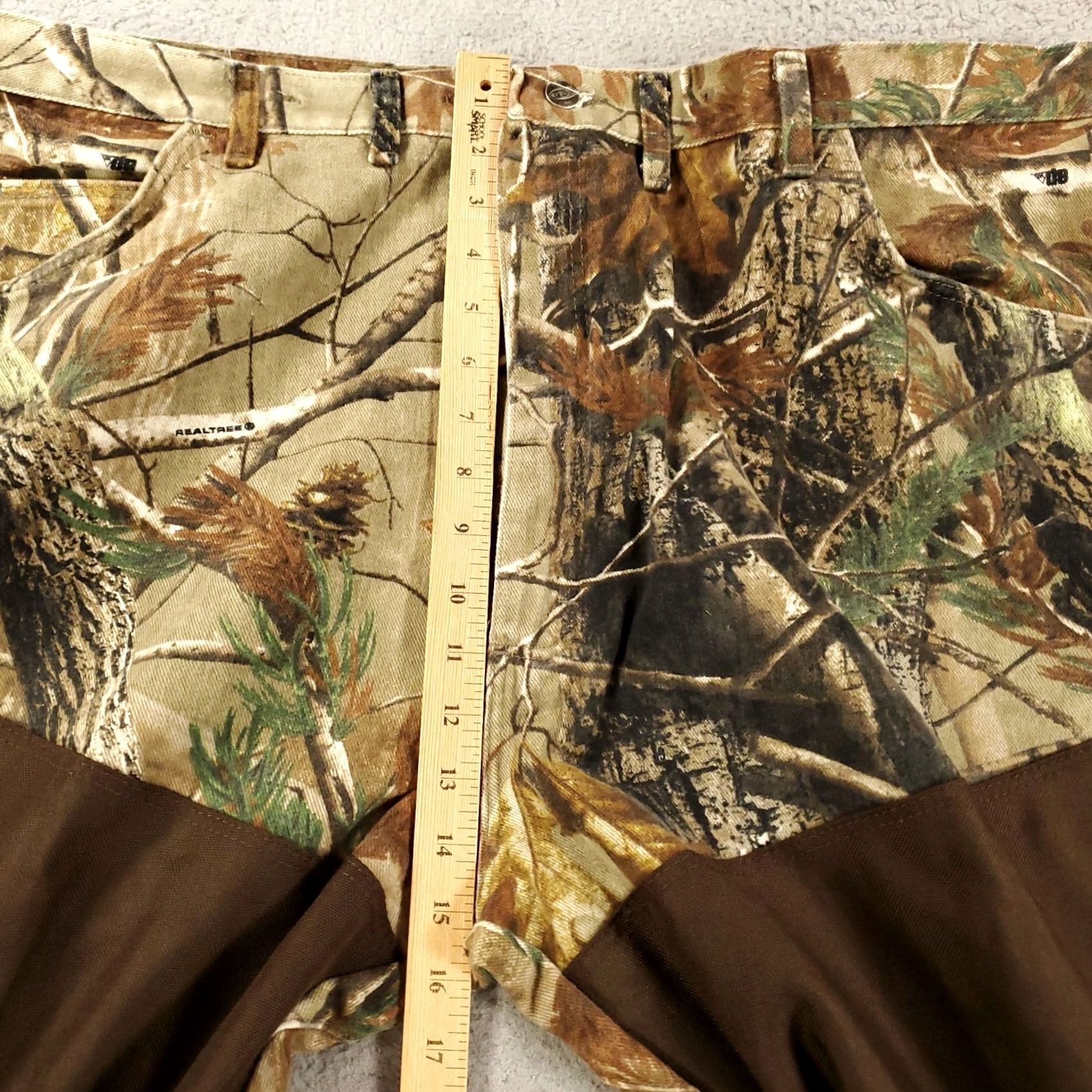 Wrangler Wrangler ProGear Workwear Pants 44x32 Nylon Cotton Canvas Camouflage Multicolor 5-Pocket Mens Leather Logo Button Zip Jeans / Hunting Outdoors Size US 44 / EU 60 - 4 Thumbnail