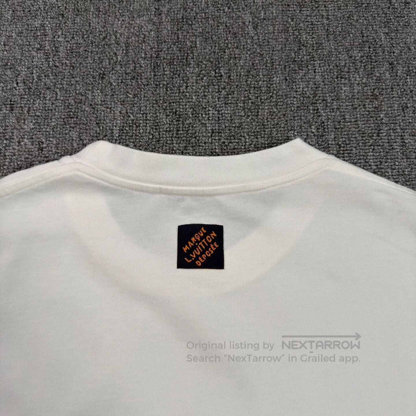 Louis Vuitton LV 2025 Triple Flower Beaded Logo White Tee. Size US M / EU 48-50 / 2 - 8 Thumbnail