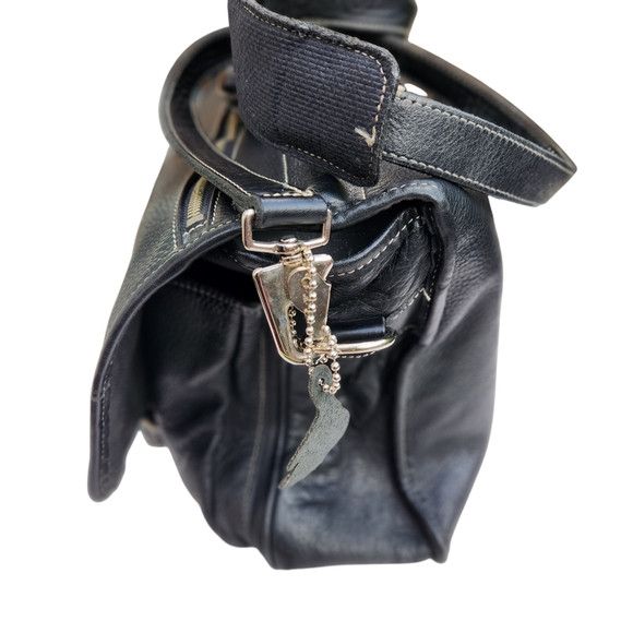 Roots Roots Black Leather Messenger Bag Size ONE SIZE - 2 Thumbnail