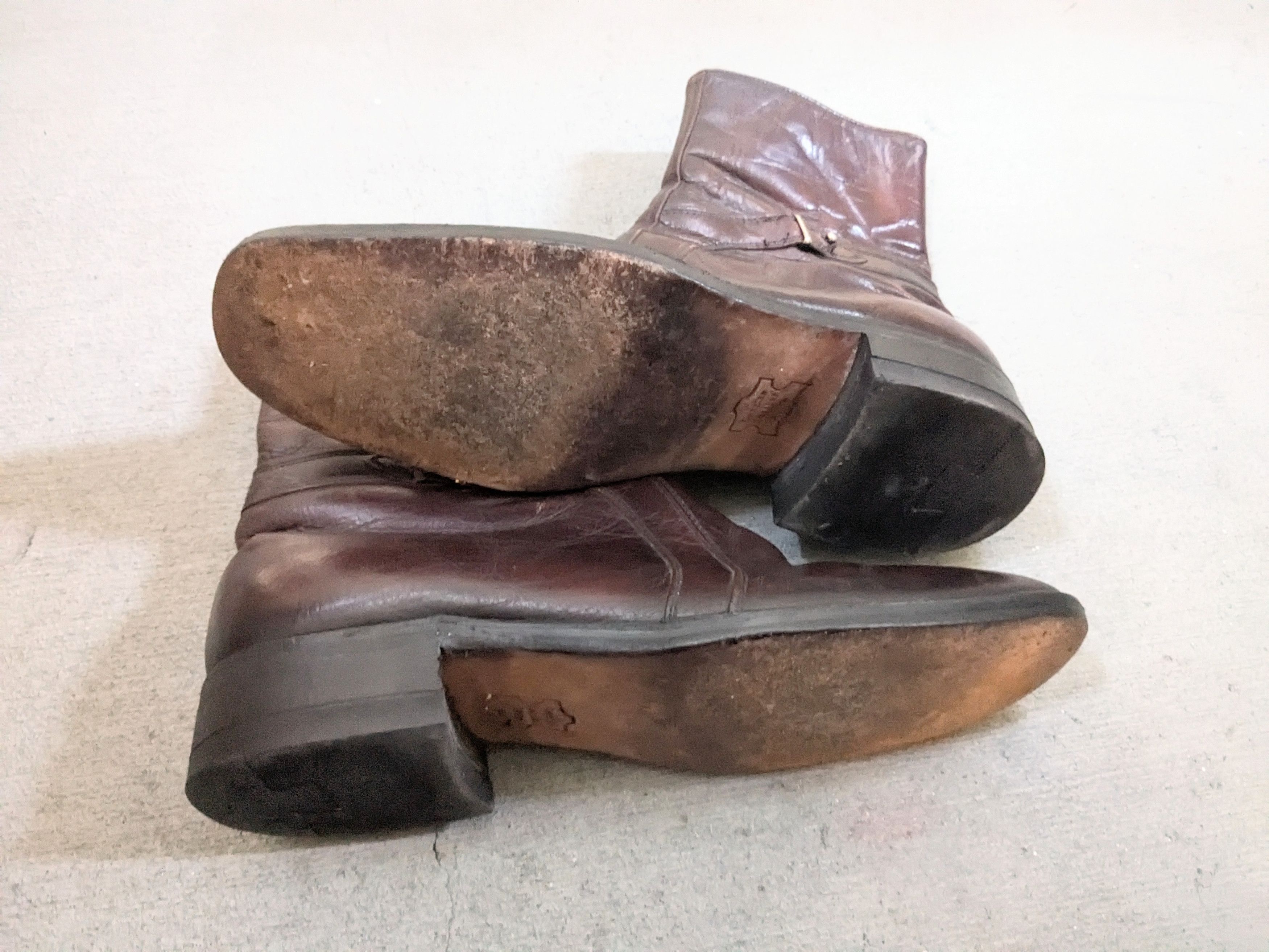 Sears Vintage Sears Side Zip Boots Brown Leather 8.5 D Size US 8.5 / EU 41-42 - 13 Thumbnail