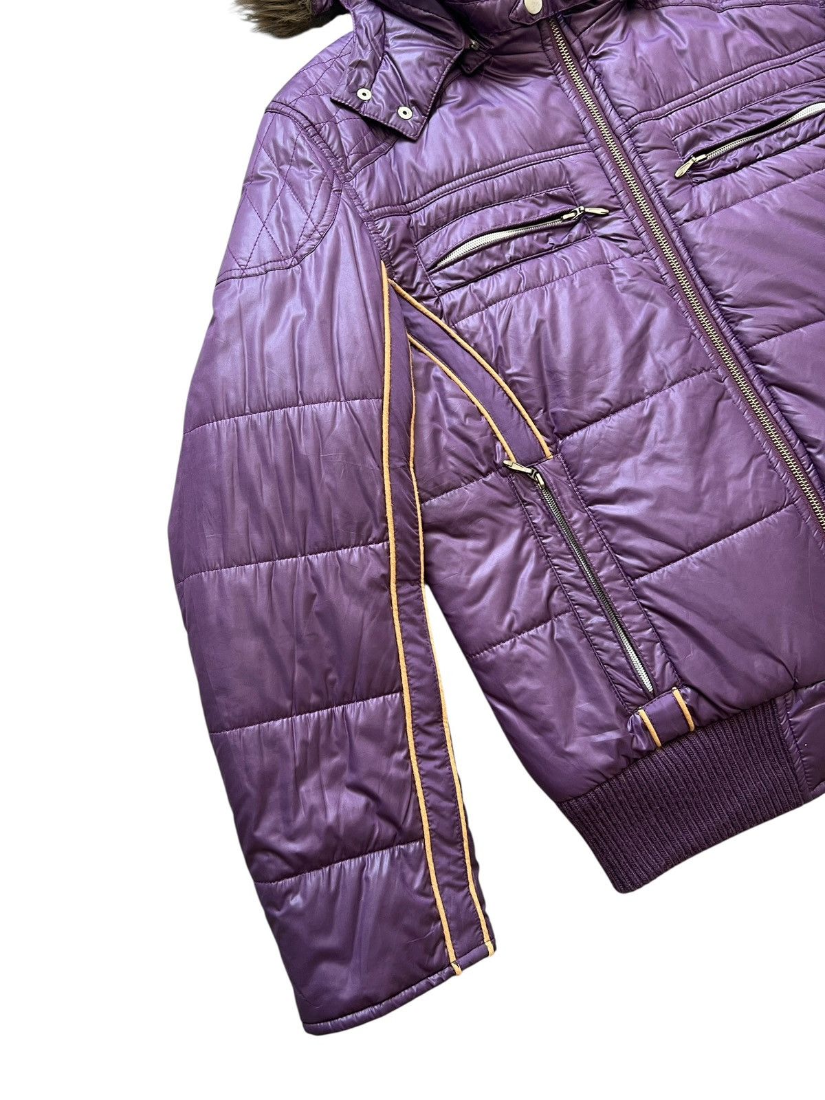 semanticdesign 2000s Semantic Design Fur Hooded Puffer Jacket Size US L / EU 52-54 / 3 - 5 Thumbnail