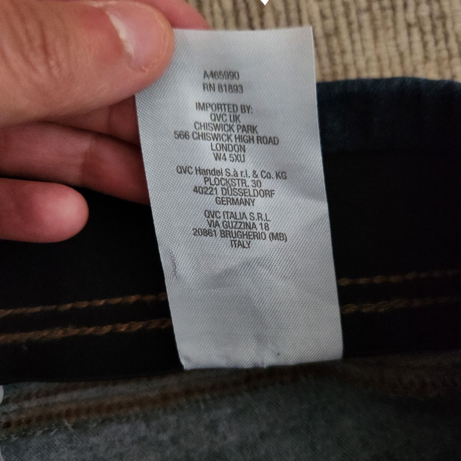 Denim & Co. Denim & Co. Cozy Touch Denim Roll-On Jeggings Indigo Size 6 Size 28" / US 6 / IT 42 - 2 Thumbnail