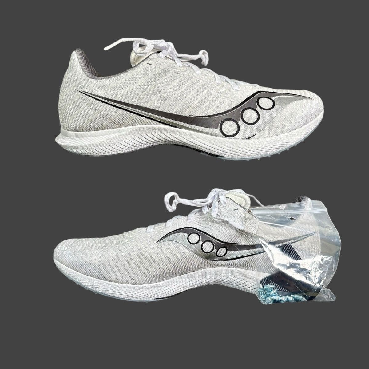Saucony Saucony Men’s Velocity MP White Track Running Shoes Sz 10.5 Size US 10.5 / EU 43-44 - 12 Thumbnail