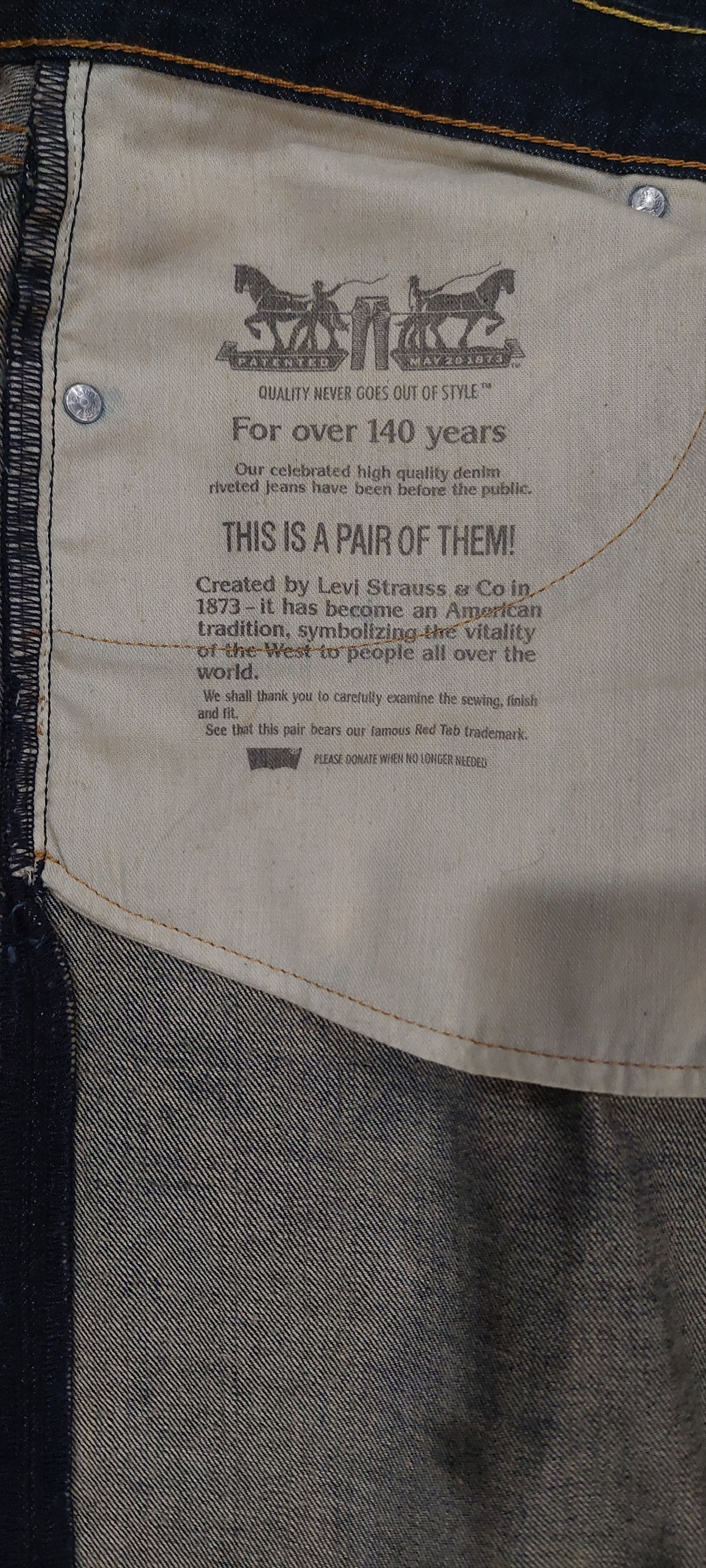 Levi's Authentic Levi Strauss Denim Jeans New With Tags Size US 38 / EU 54 - 9 Thumbnail