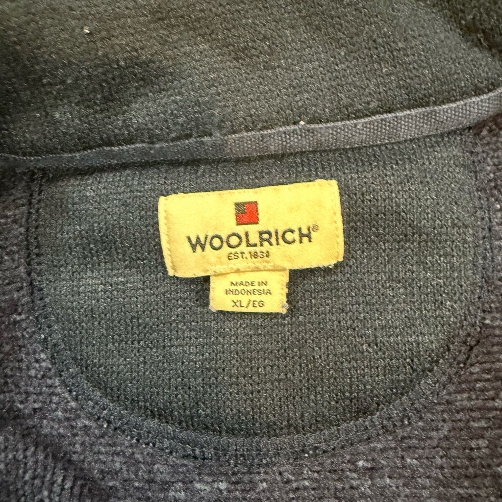 Woolrich Woolen Mills Woolrich XL Navy Quarter Zip Fleece Pullover Size US XL / EU 56 / 4 - 7 Thumbnail