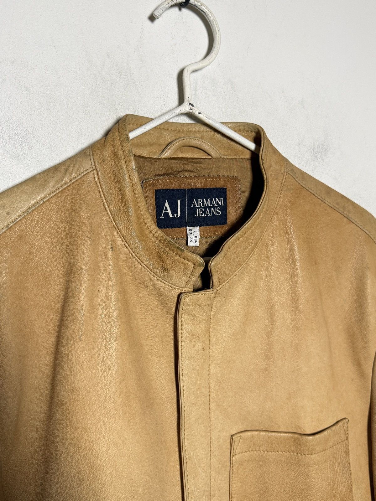 Giorgio Armani Armani Jeans y2k leather jacket Size US M / EU 48-50 / 2 - 4 Thumbnail