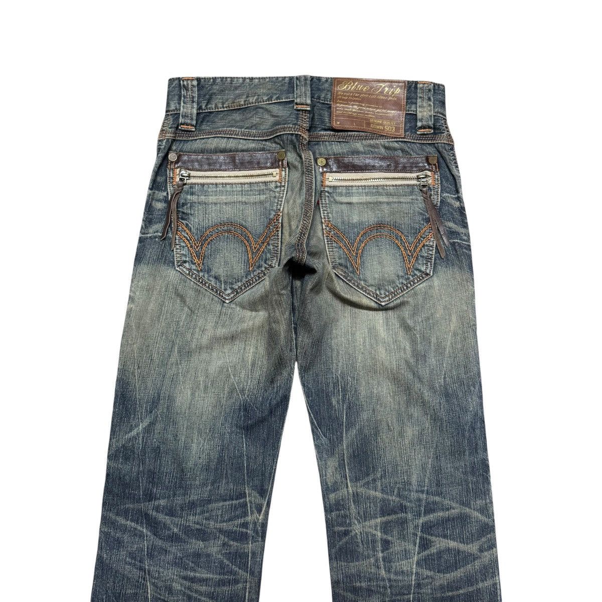 Edwin Vintage Edwin 503 Distressed Denim Jeans Size US 28 / EU 44 - 9 Thumbnail