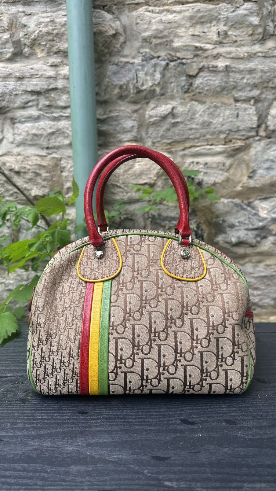 Dior Vintage Dior Trotter Rasta Bowling Bag Size ONE SIZE - 1 Thumbnail