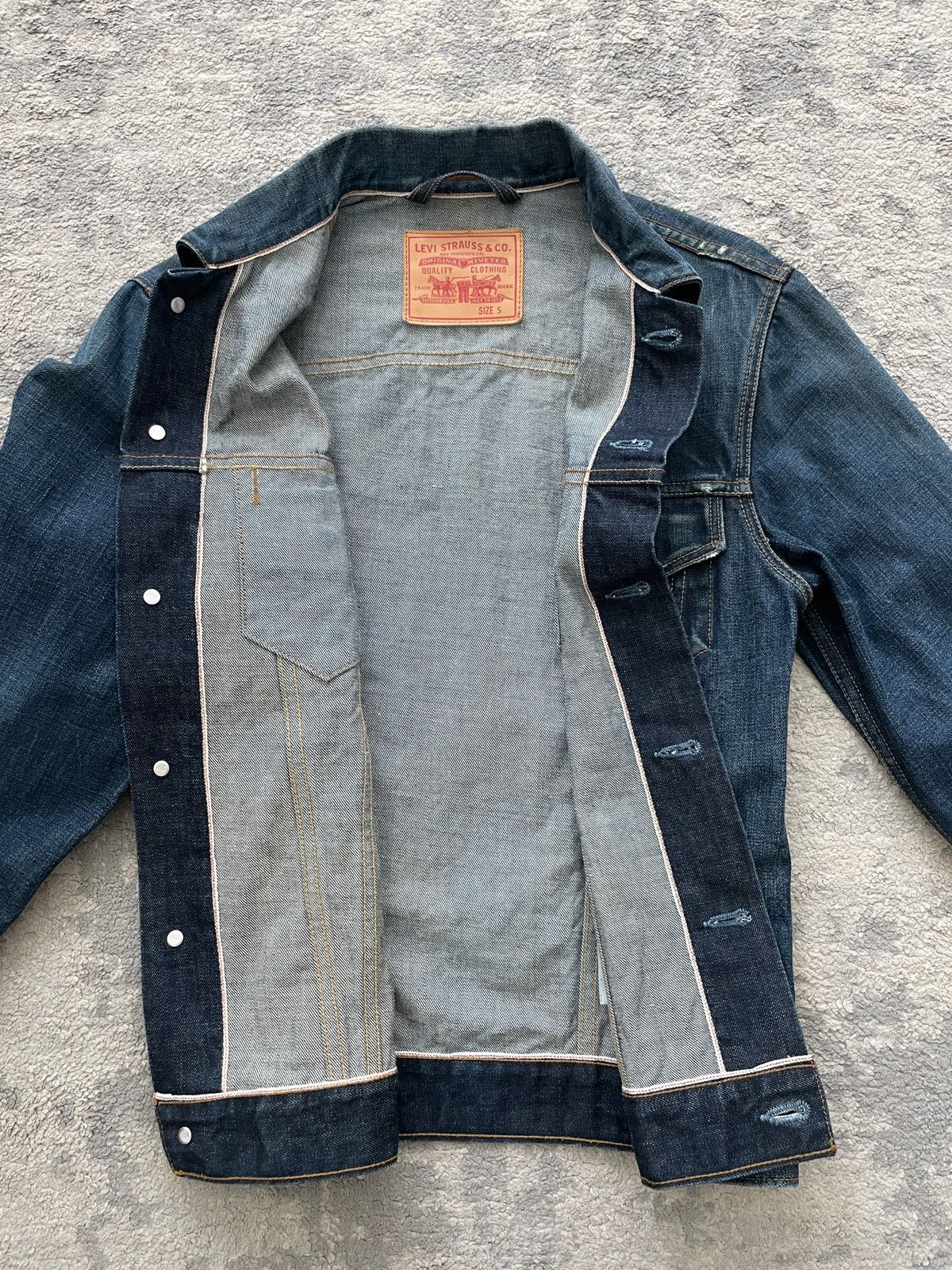 Levi's Levi’s SELVEDGE Denim Trucker Jacket Made in USA Size US S / EU 44-46 / 1 - 8 Thumbnail