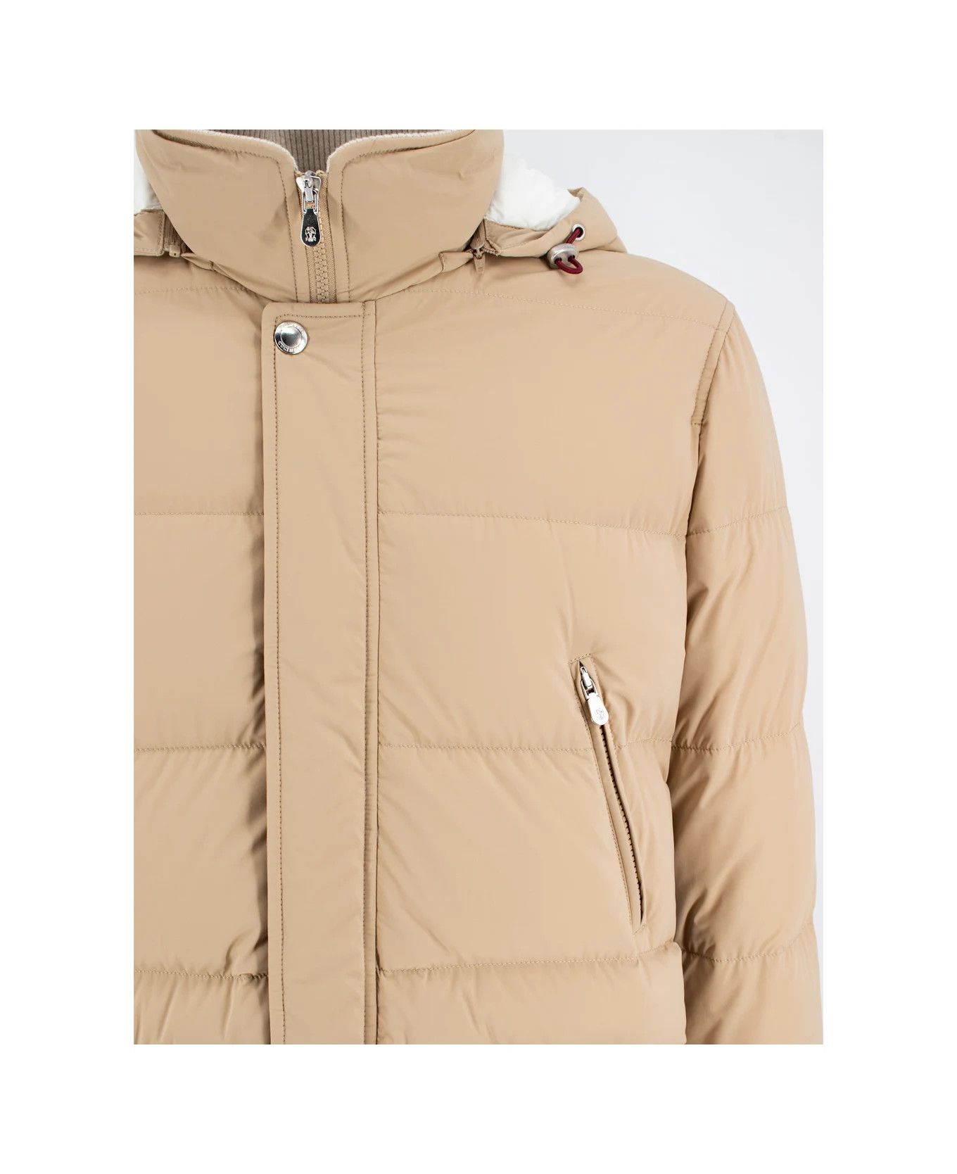Brunello Cucinelli 0924 Wr Padded Jacket in Medium Beige Size US XXL / EU 58 / 5 - 3 Thumbnail