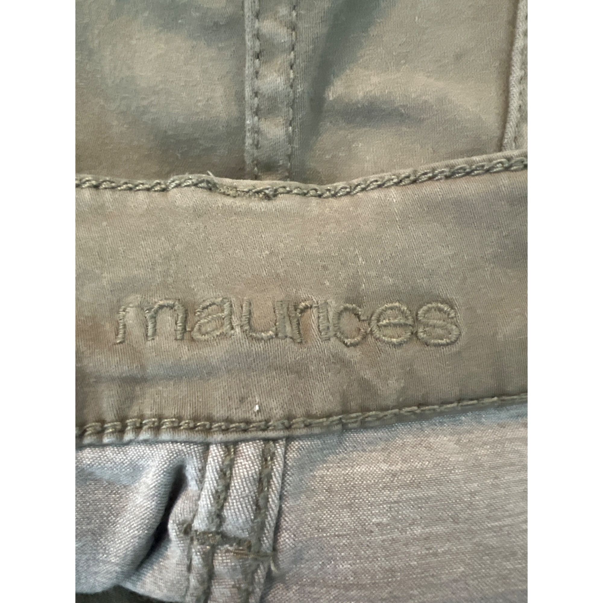 Other Maurices Olive Green Skinny Denim Jeans Faux Front Pockets S Size 26" / US 2 / IT 38 - 4 Thumbnail