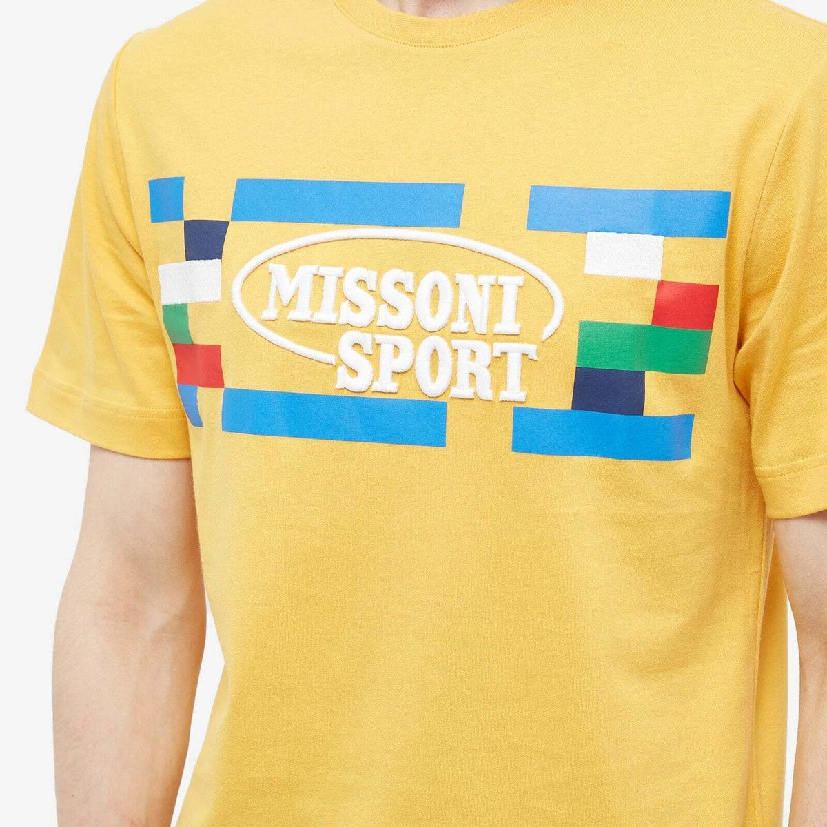 Missoni o1y0225 Logo Crewneck T-Shirt in Yellow Size US M / EU 48-50 / 2 - 2 Thumbnail