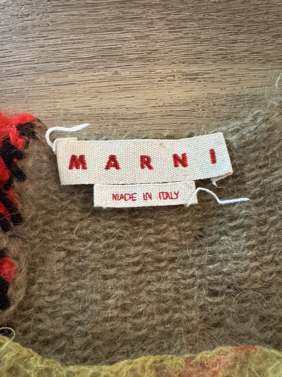 Designer × Marni Marni Roundneck Sweater 'Multicolor' Size US XL / EU 56 / 4 - 5 Thumbnail