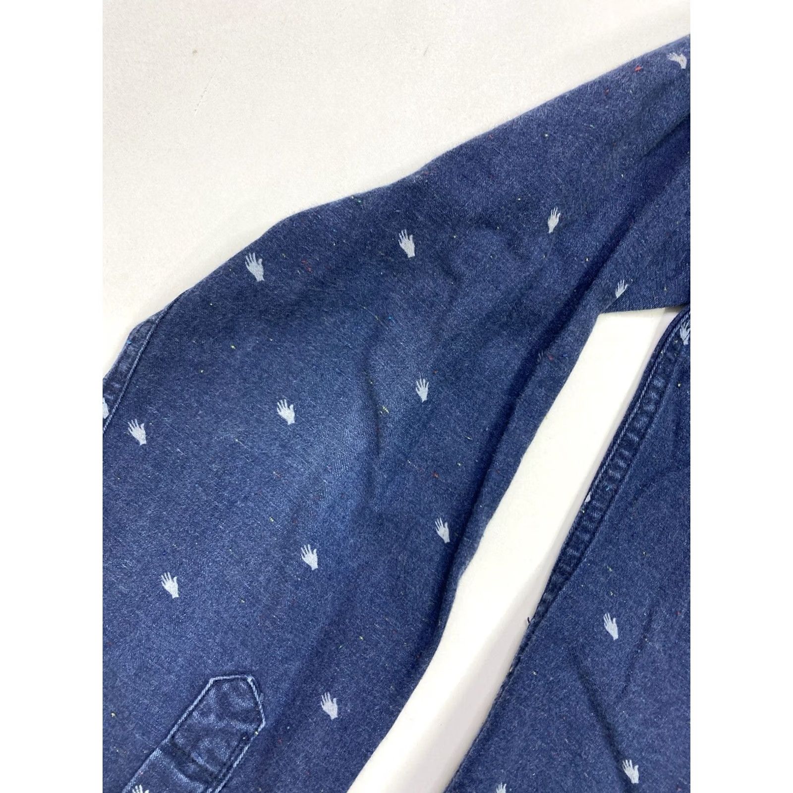 Scotch & Soda Scotch & Soda Shirt Denim Jean Button-Up Long Sleeve Men Slim LARGE Blue Colorful All Seasons Casual Shirt Size US L / EU 52-54 / 3 - 3 Thumbnail