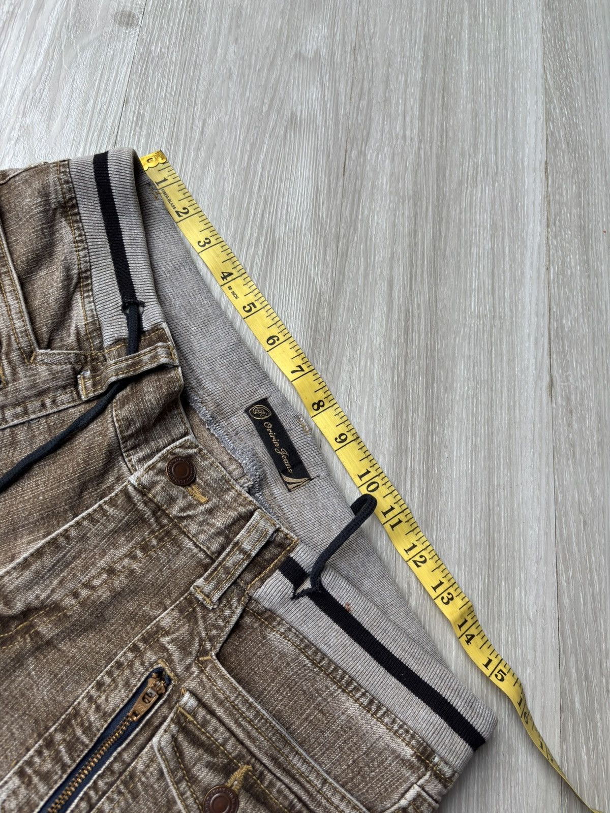 5351 POUR LES HOMMES ORIRIN drawstring flare jeans Size US 29 - 8 Thumbnail
