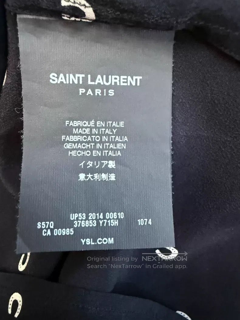 Saint Laurent Paris Saint Laurent Paris Size 38 Silk shirt with horse's hoof c Size US S / EU 44-46 / 1 - 5 Thumbnail